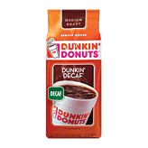 Dunkin Donuts Dunkin' Decaf decaffeinated medium roast ground coffee Full-Size Picture